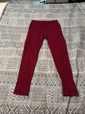 Women’s Maroon Active Leggings